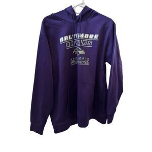 RAVENS HOODIE Men Size Large NFL Team Apparel Baltimore Football DYLAN On Back